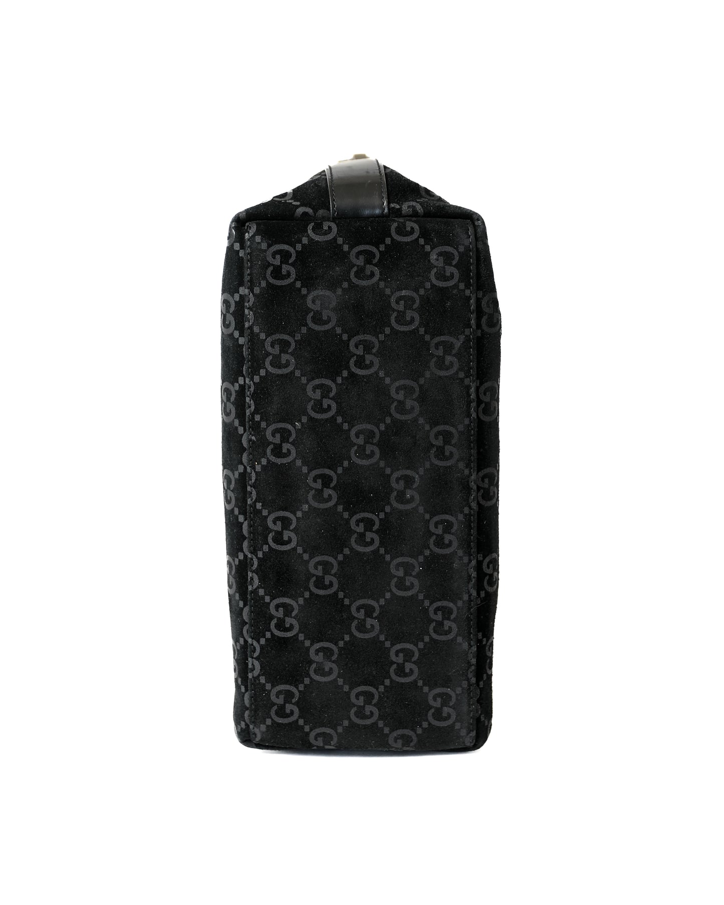Gucci Monogram Suede Hook Bag