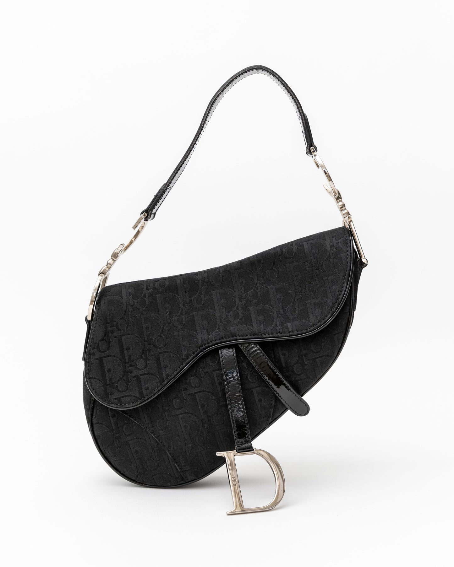 Dior Diorissimo Black Saddle Bag