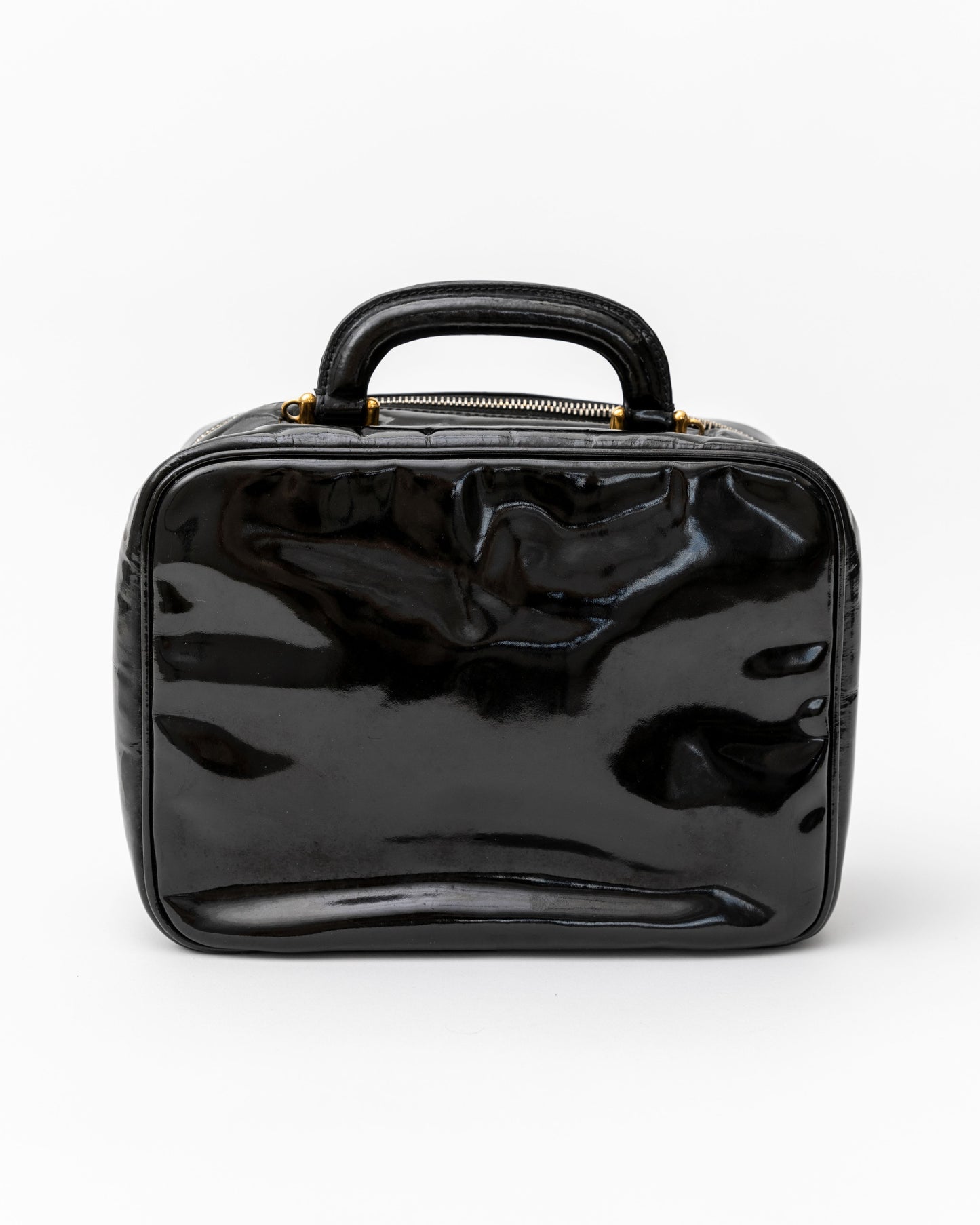 Chanel CC Patent Leather Vanity Bag