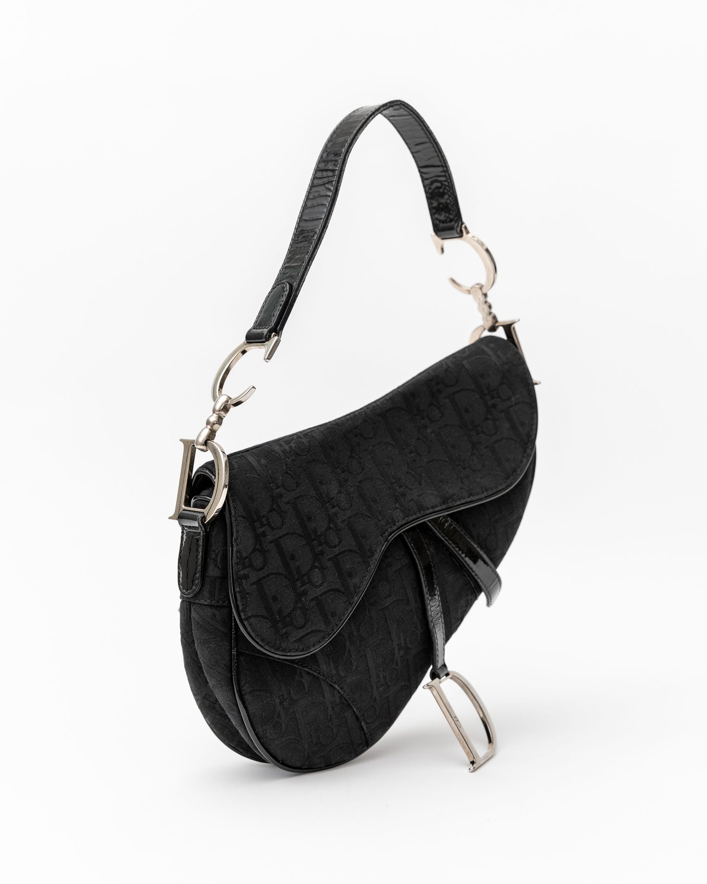 Dior Diorissimo Black Saddle Bag