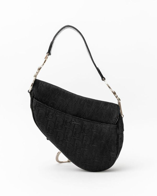 Dior Diorissimo Black Saddle Bag