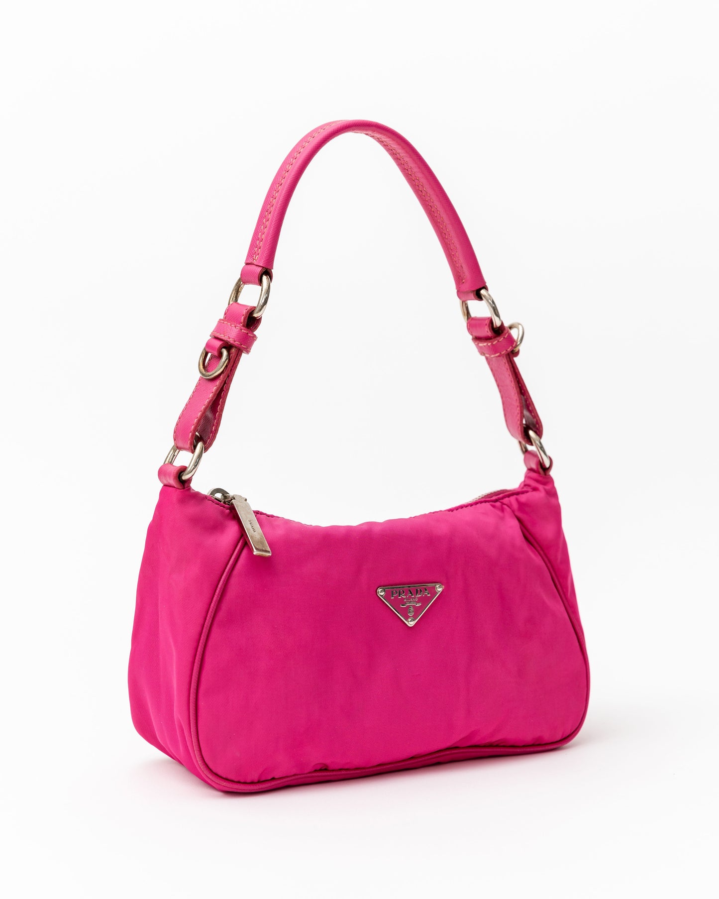 Prada Pink Nylon Shoulder Bag