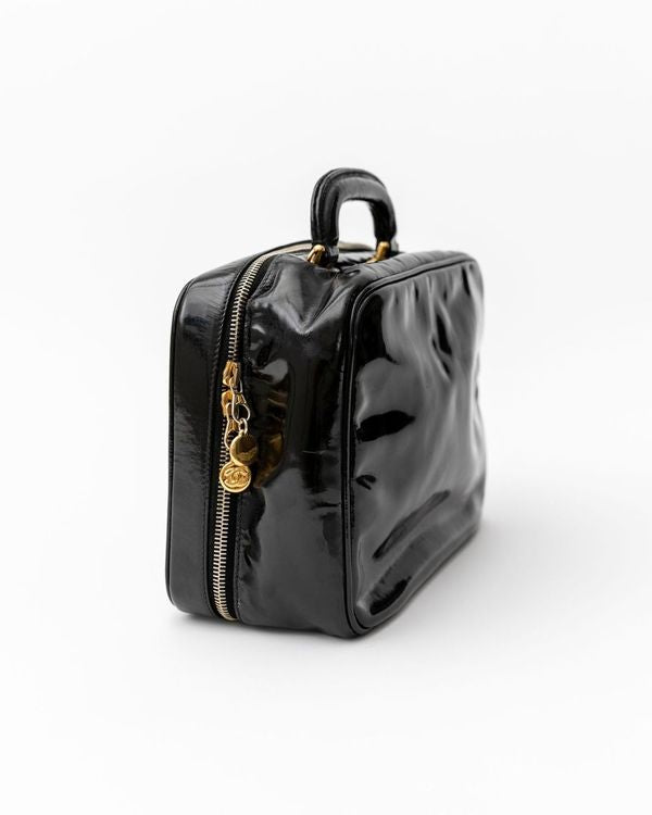 Chanel CC Patent Leather Vanity Bag