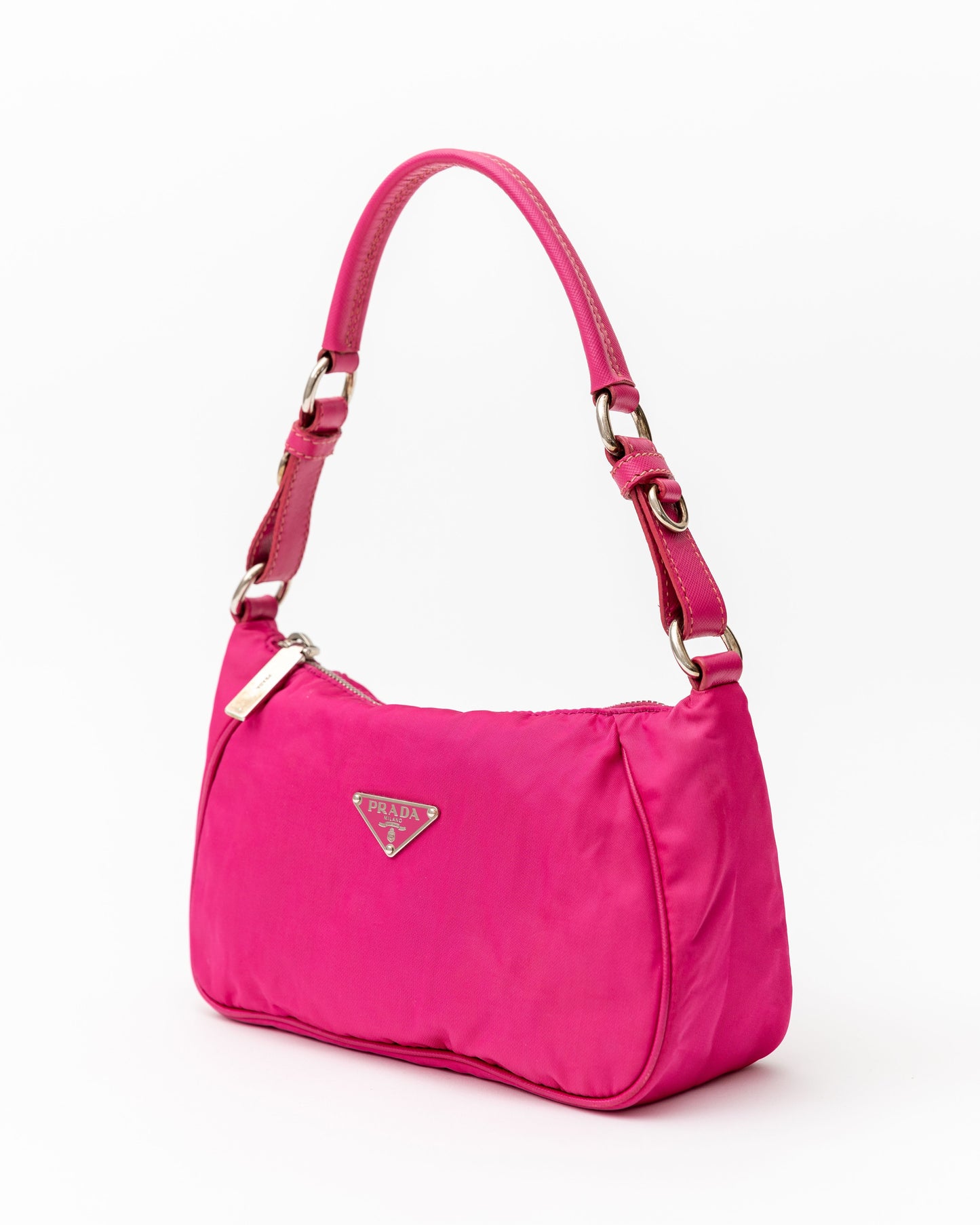 Prada Pink Nylon Shoulder Bag