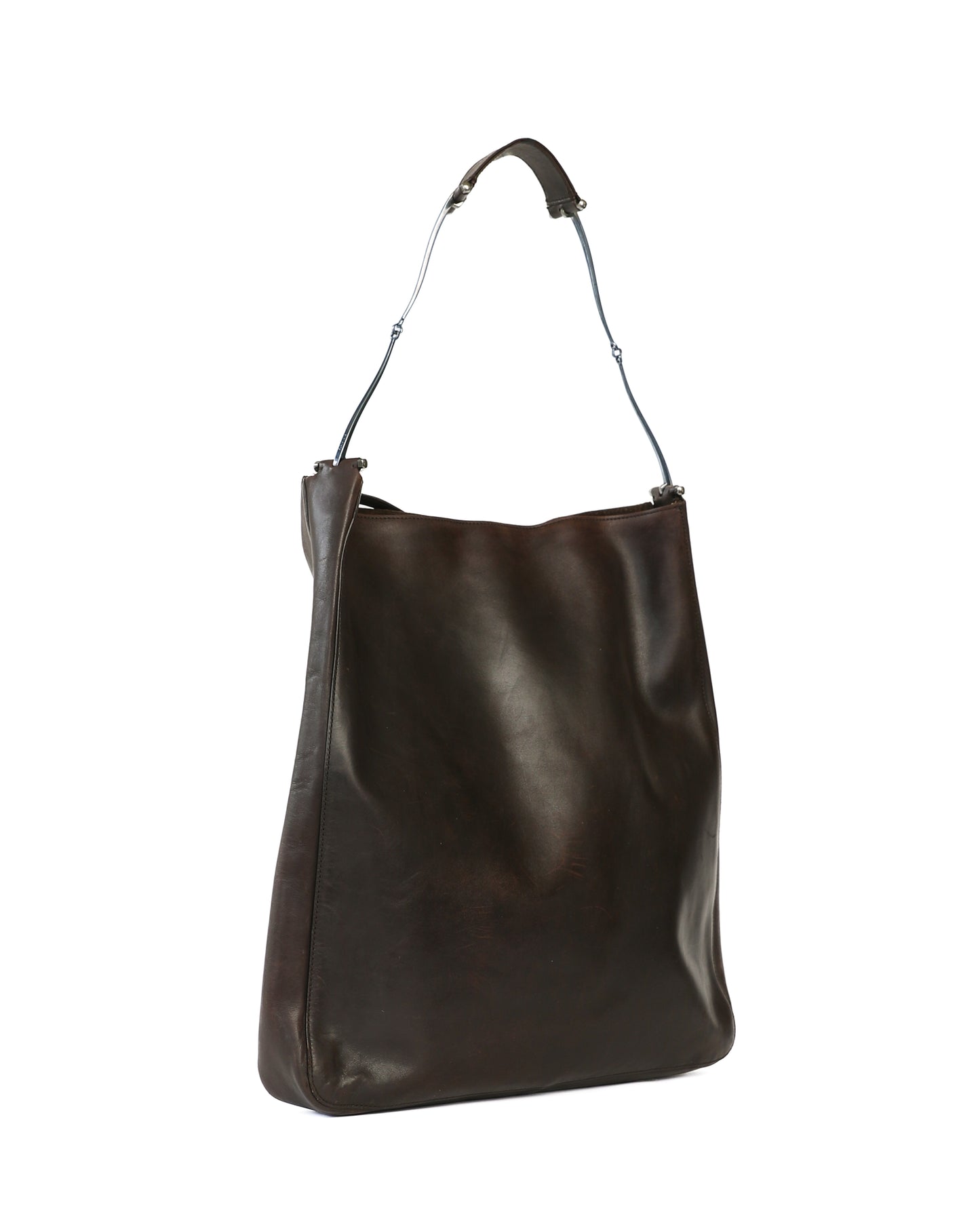 RARE Gucci Tom Ford Horsebit Brown Leather Hobo Bag
