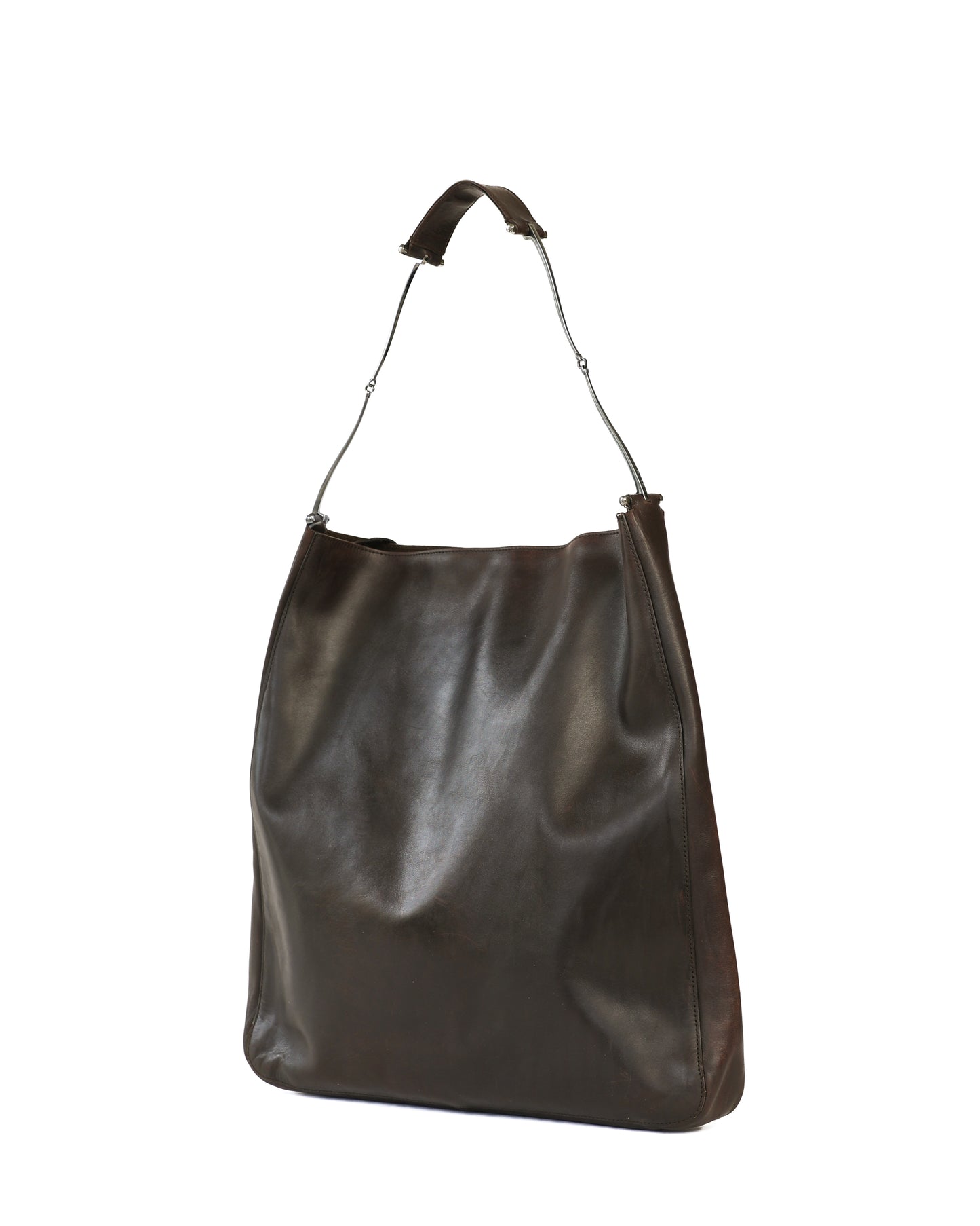 RARE Gucci Tom Ford Horsebit Brown Leather Hobo Bag