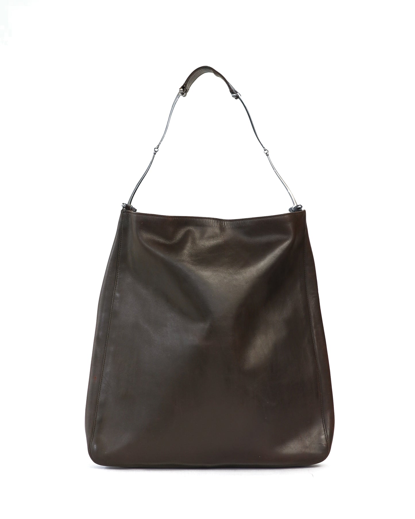 RARE Gucci Tom Ford Horsebit Brown Leather Hobo Bag