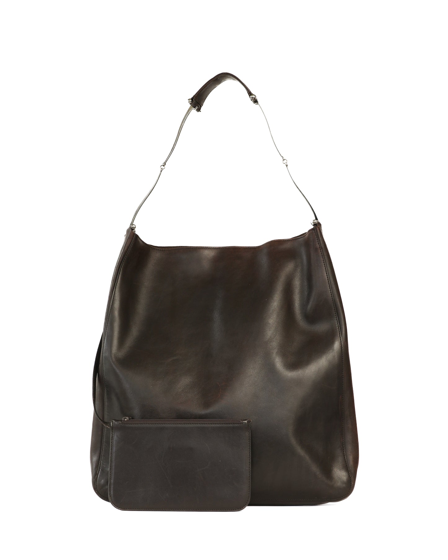 RARE Gucci Tom Ford Horsebit Brown Leather Hobo Bag