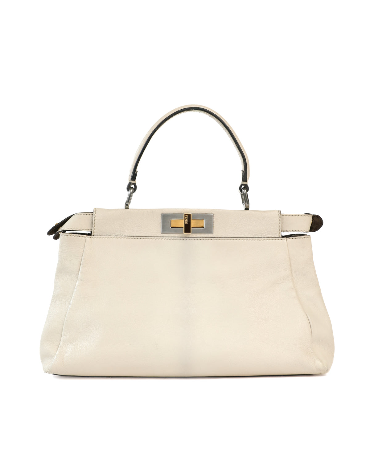 Fendi White Peekaboo Bag