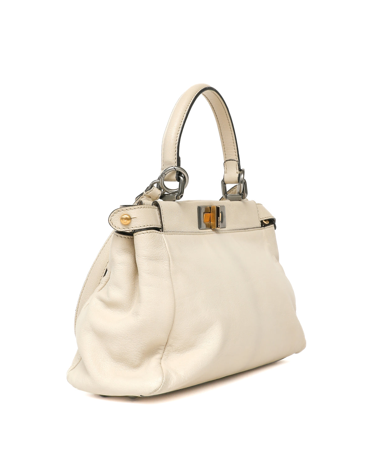 Fendi White Peekaboo Bag