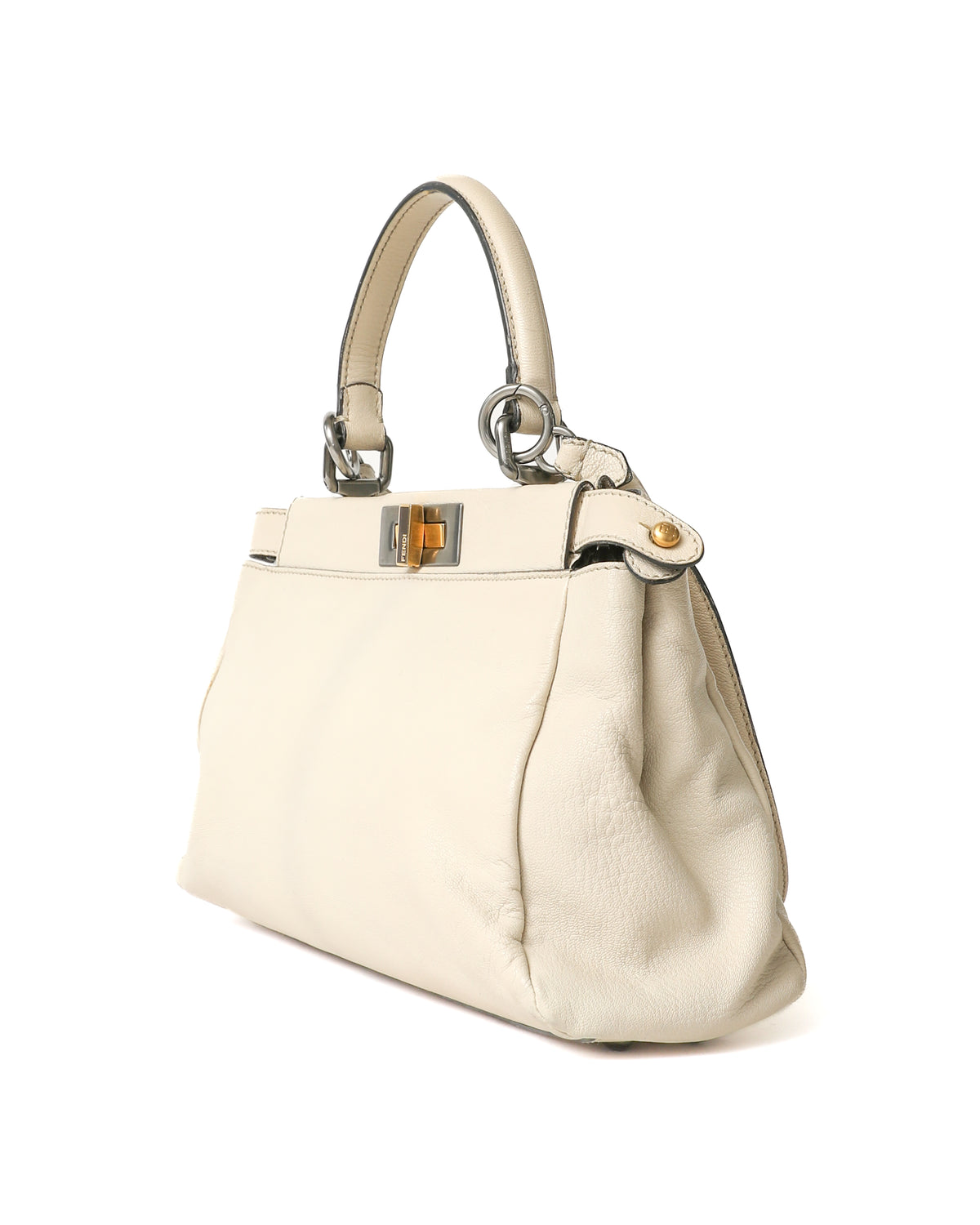 Fendi White Peekaboo Bag