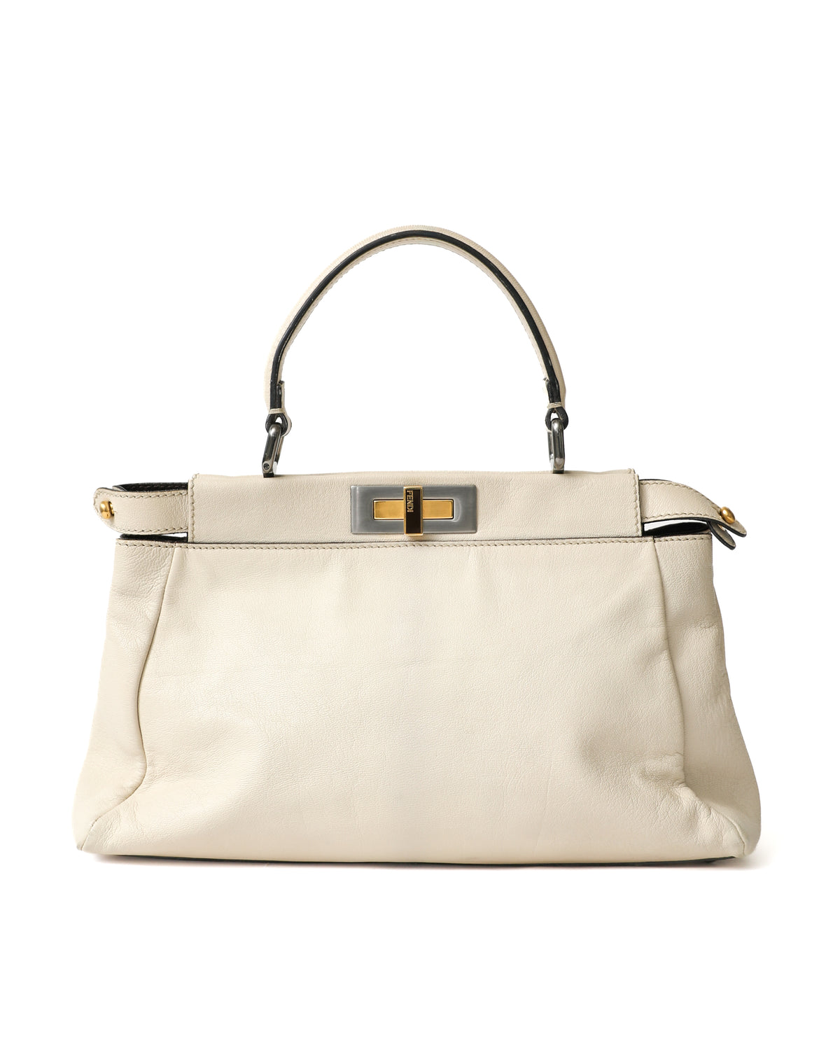 Fendi White Peekaboo Bag