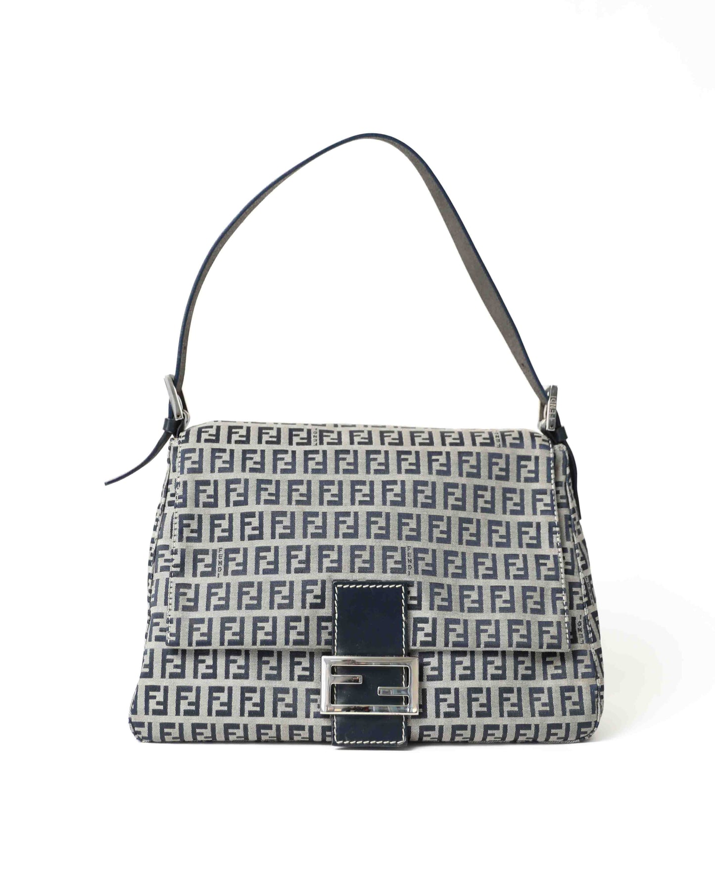 Fendi Blue Zucchino Mama Baguette
