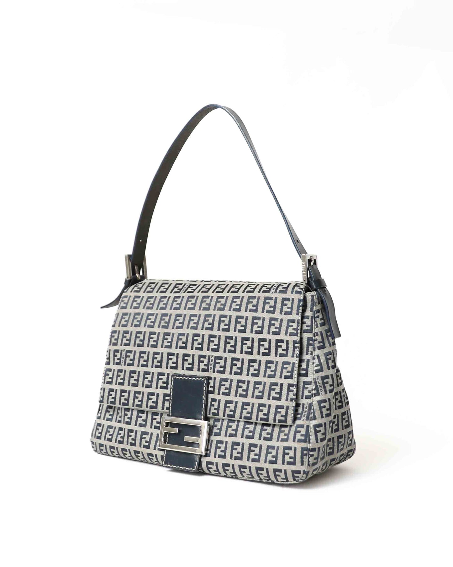 Fendi Blue Zucchino Mama Baguette