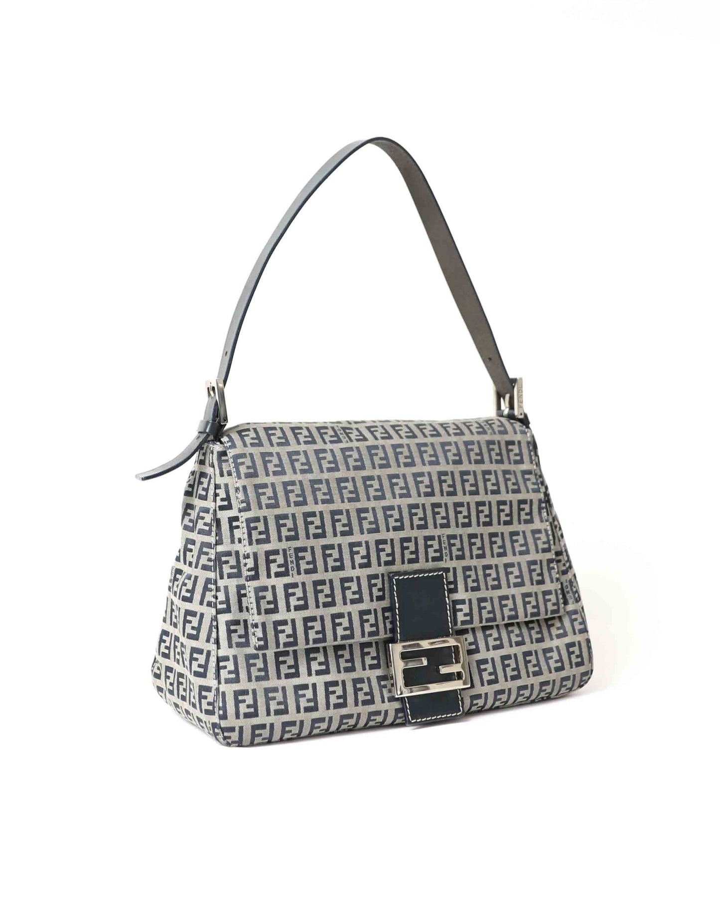 Fendi Blue Zucchino Mama Baguette