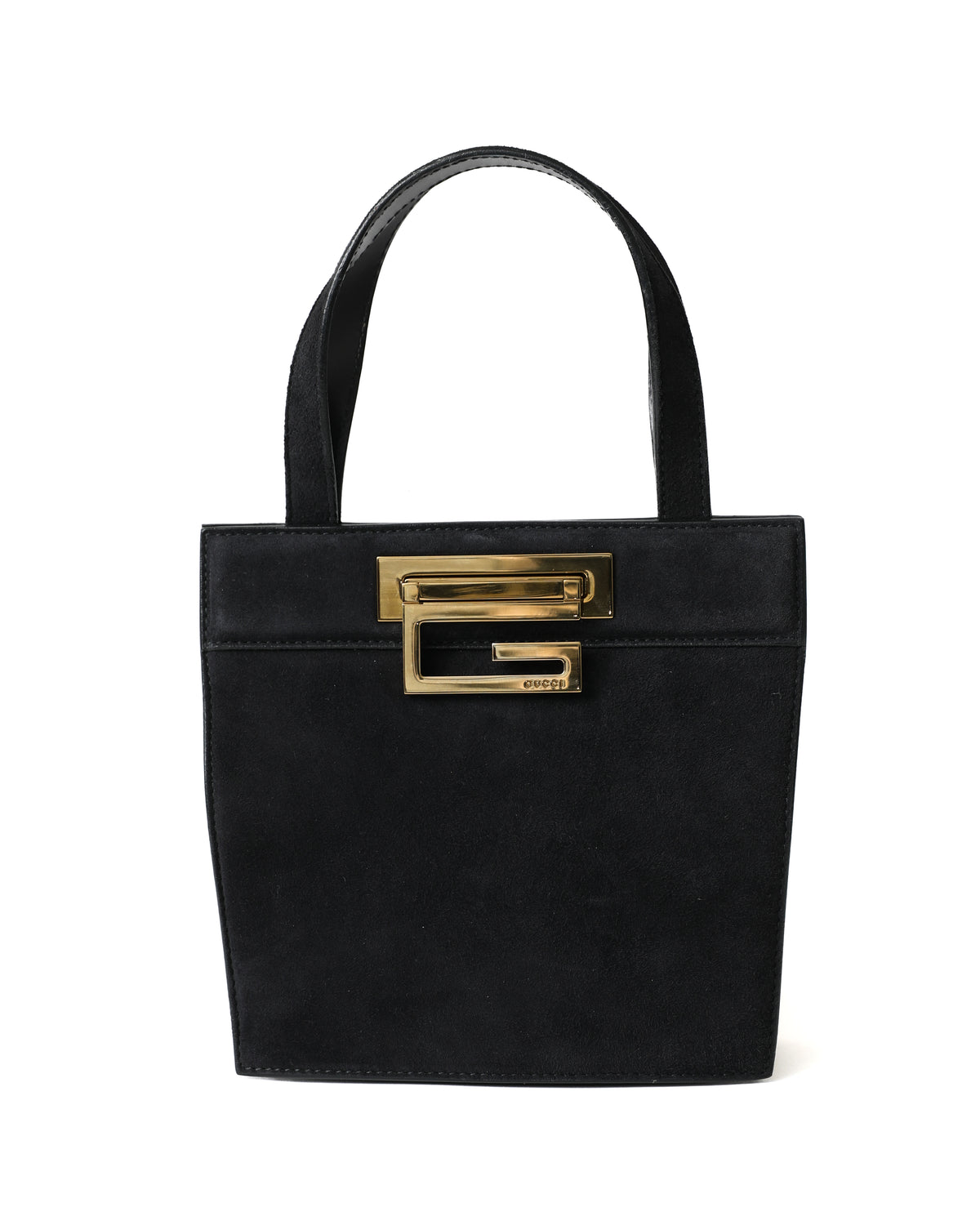 Gucci Black Suede Square G Bag