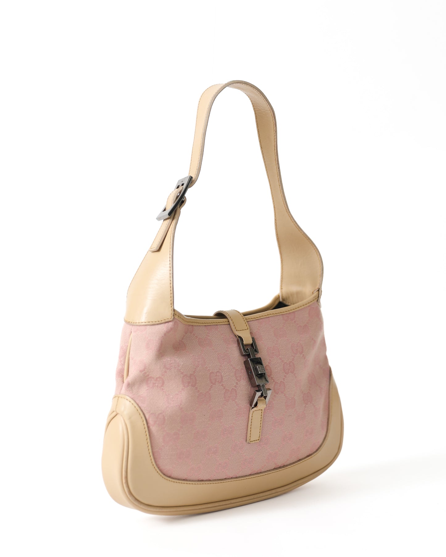 Gucci Pink Monogram Jackie Bag