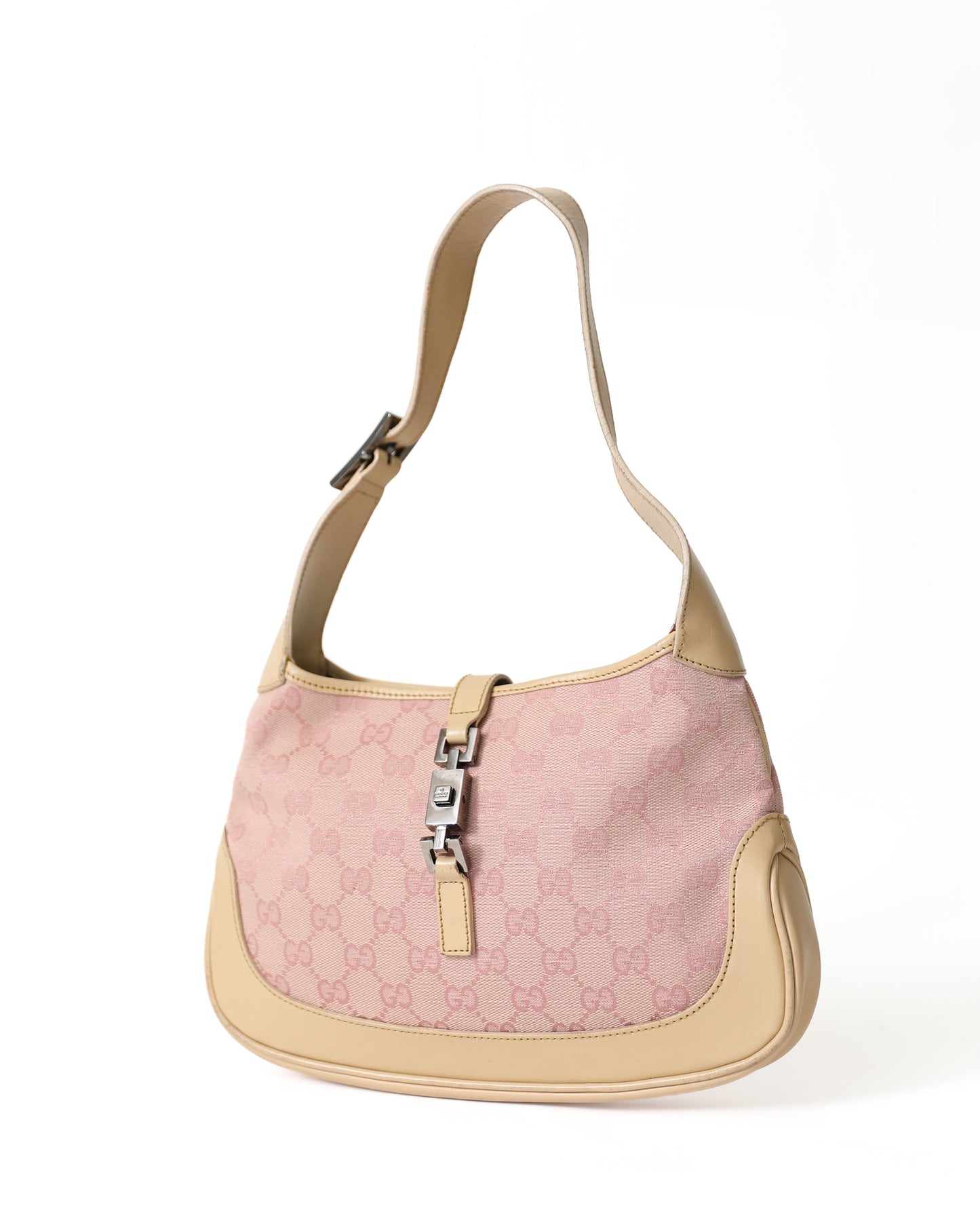 Gucci Pink Monogram Jackie Bag