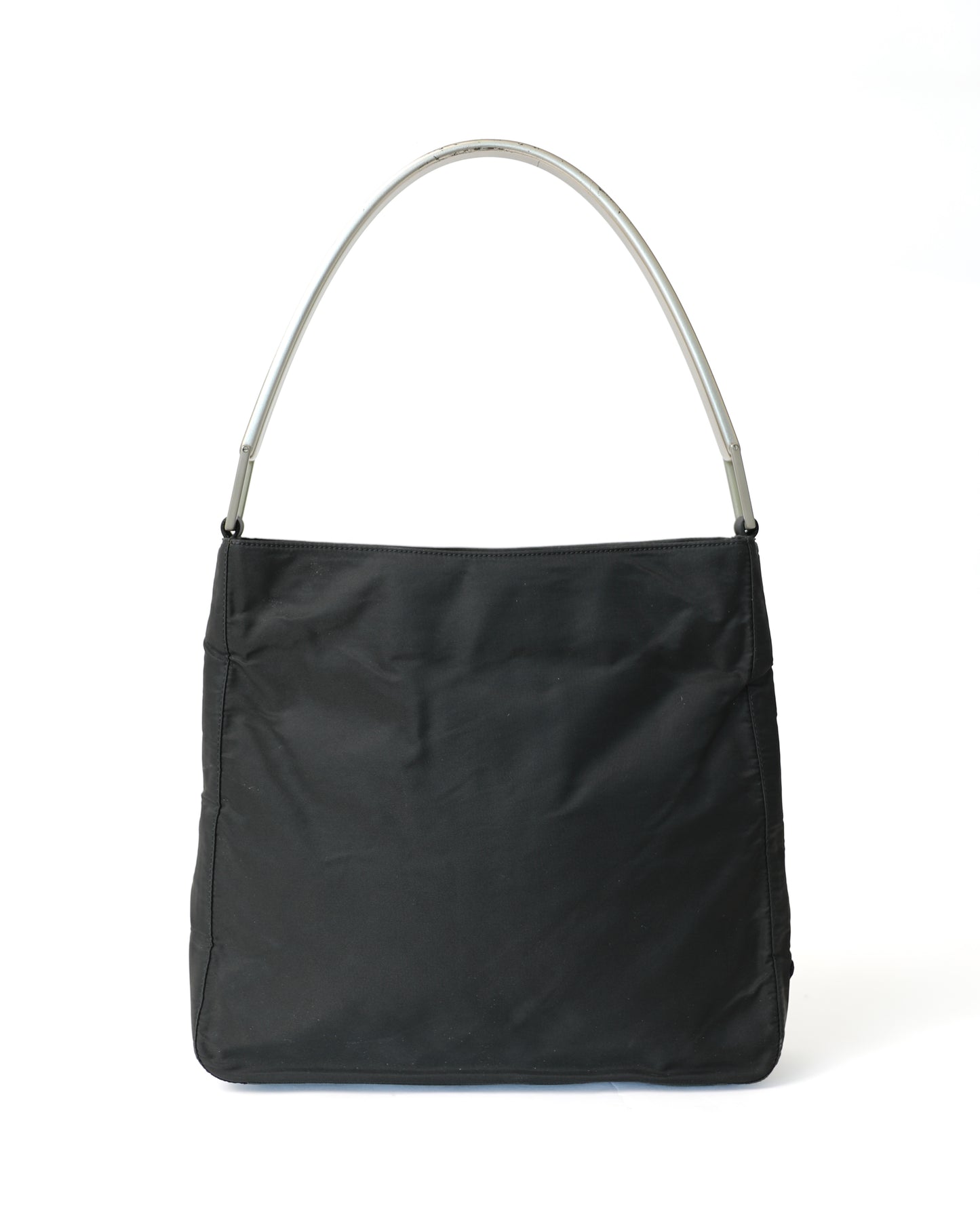 Prada Nylon Bag with Silver Handle