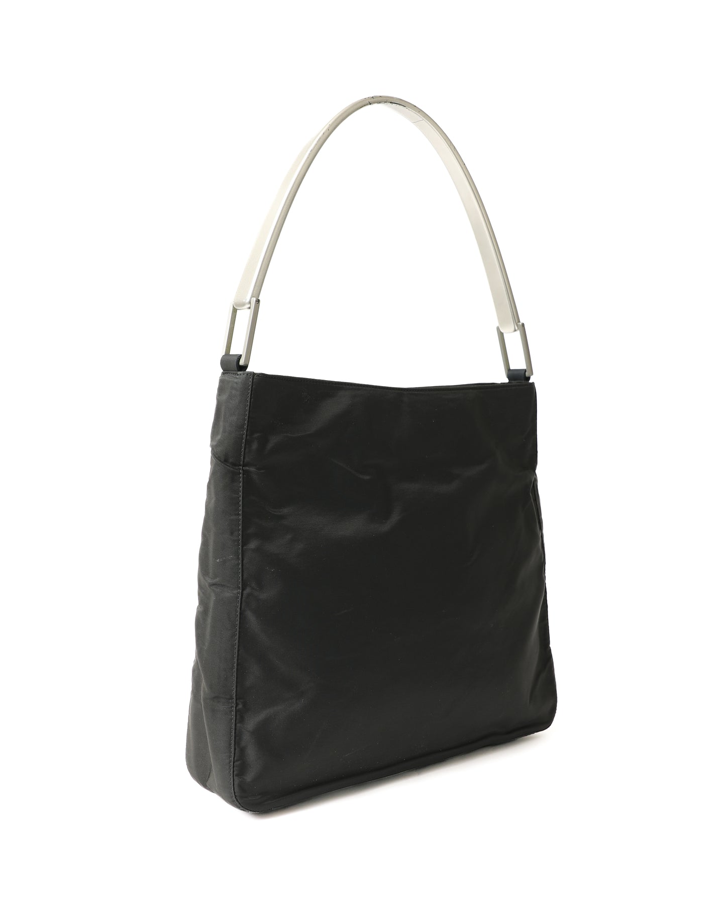 Prada Nylon Bag with Silver Handle