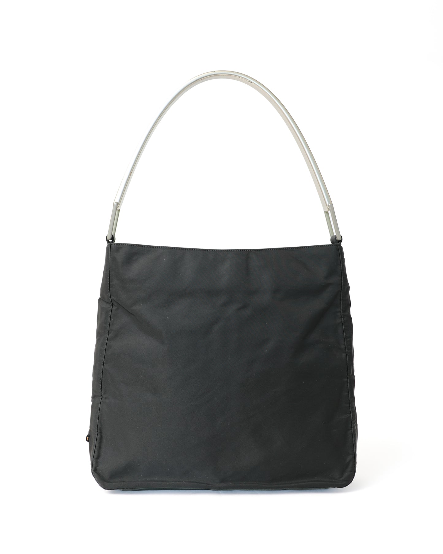 Prada Nylon Bag with Silver Handle