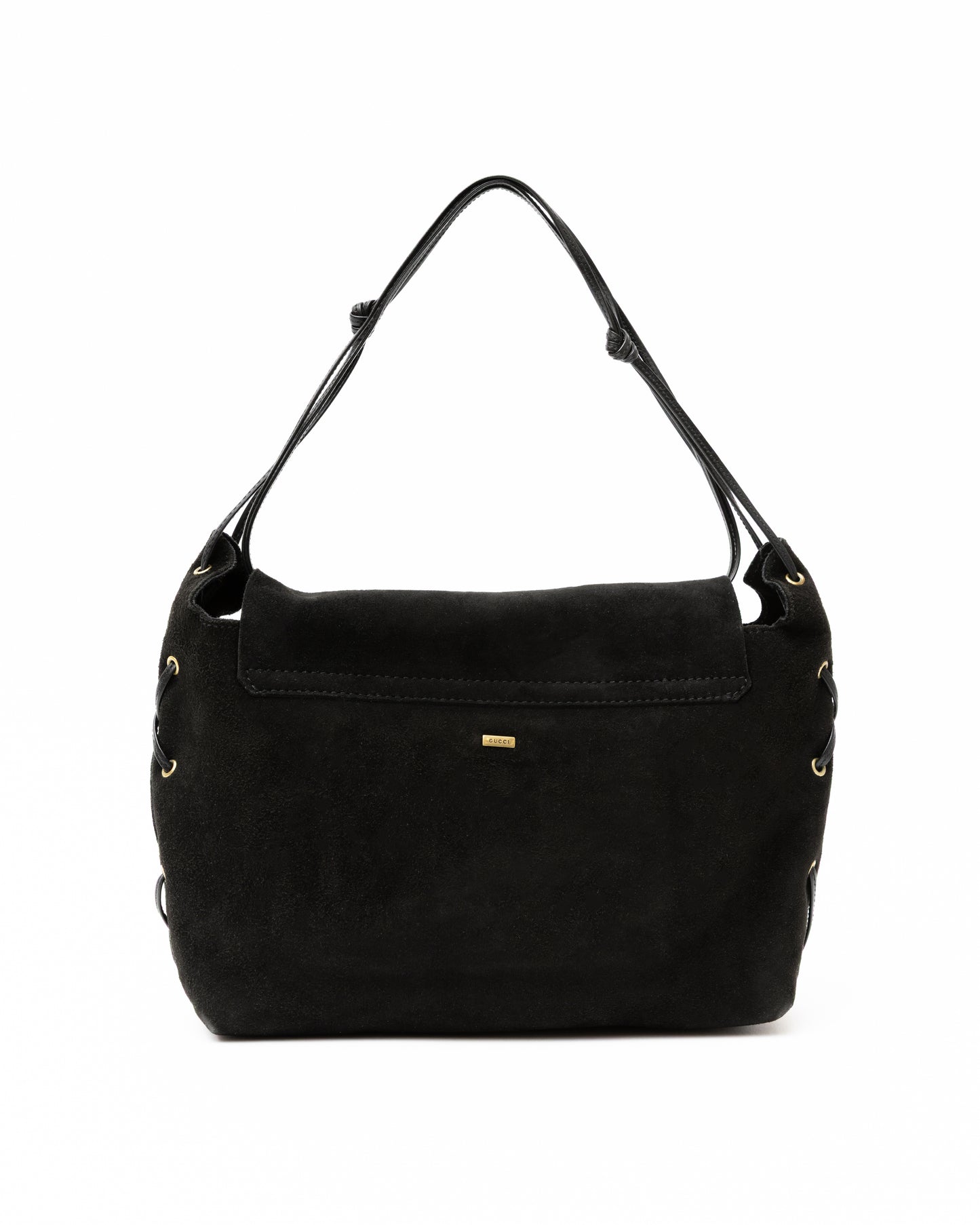Gucci Heart Suede Black Bag