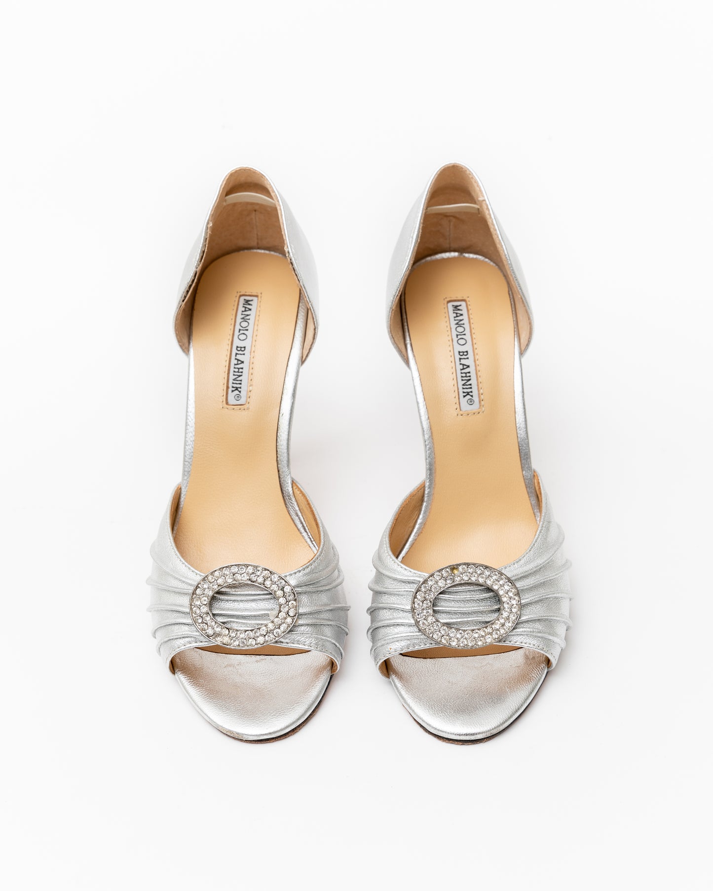 Manolo Blahnik Silver Heels (37)