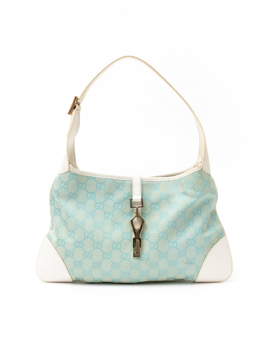 Gucci Blue GG Jackie Shoulder Bag