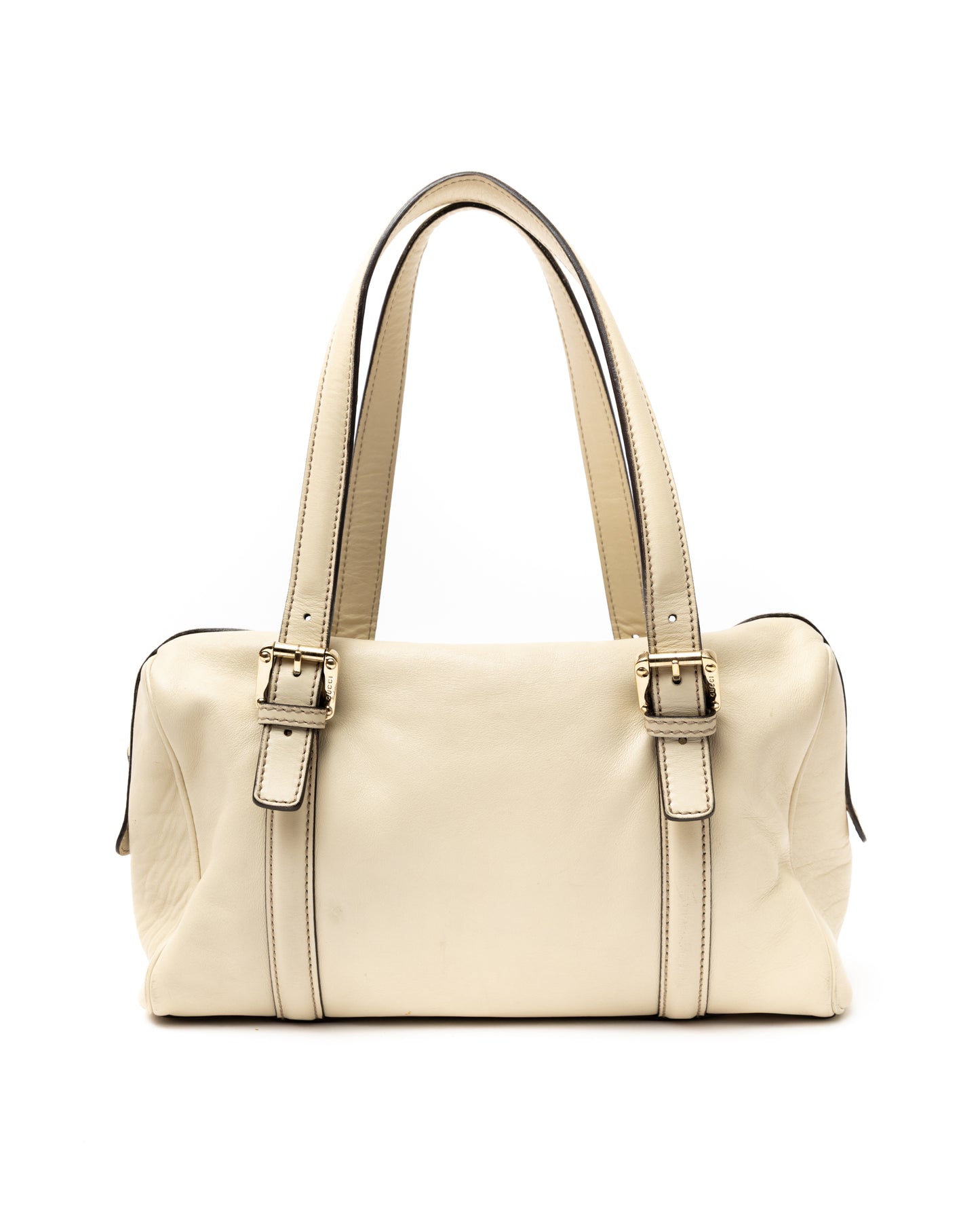 Gucci G Leather Boston Bag