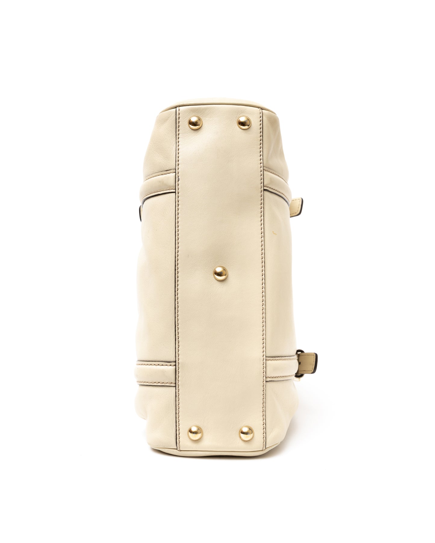 Gucci G Leather Boston Bag