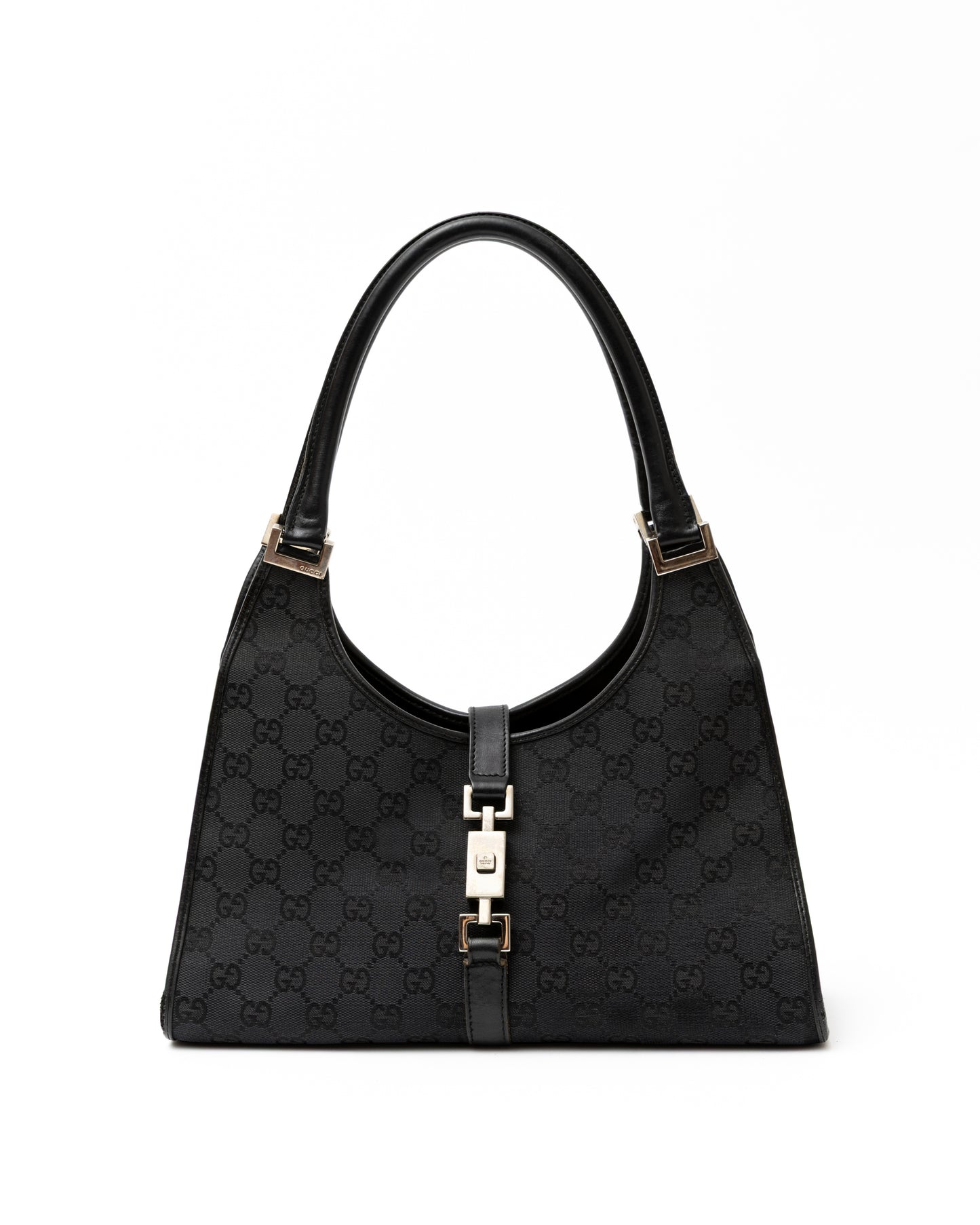 Gucci Black GG Canvas Jackie Bag