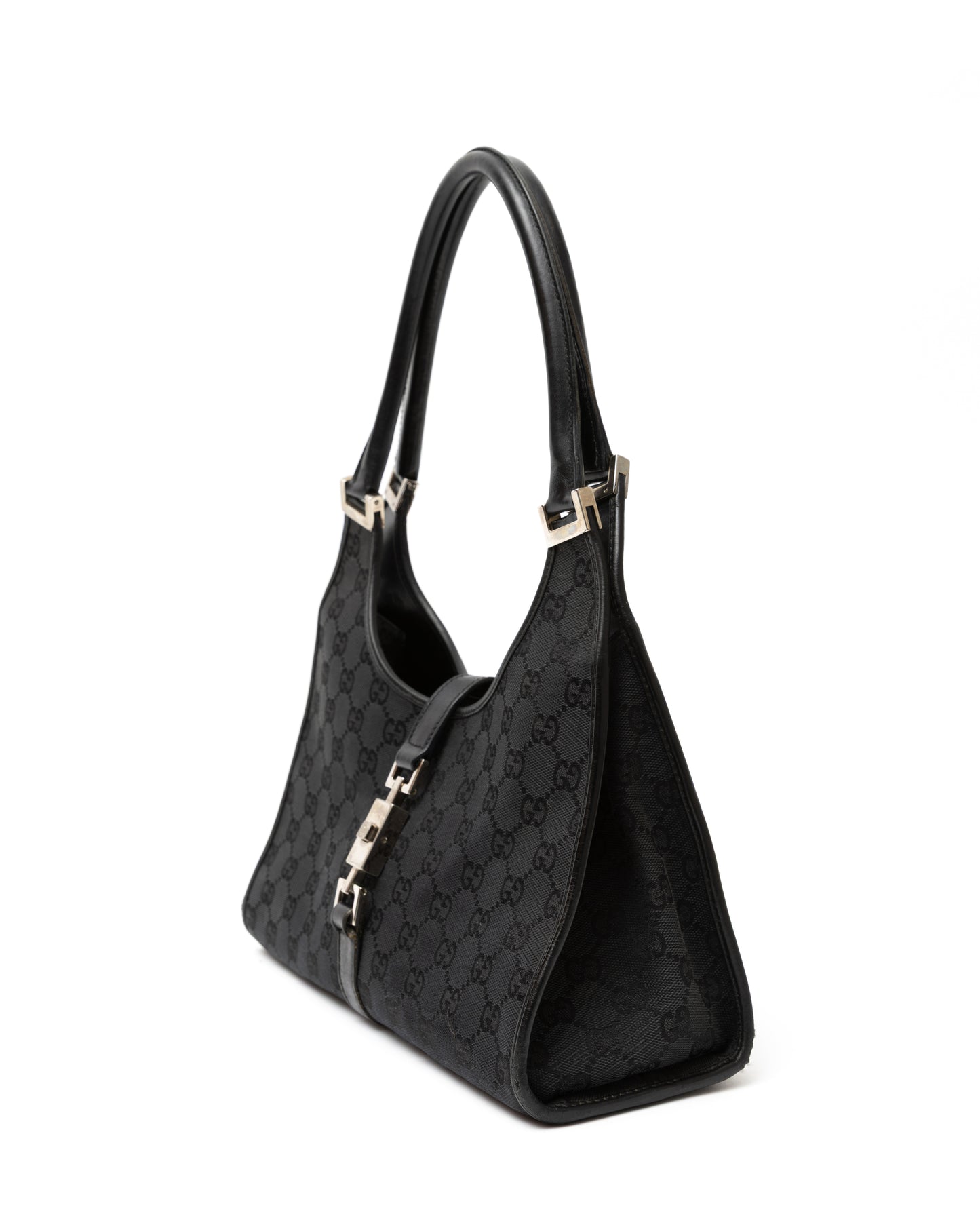 Gucci Black GG Canvas Jackie Bag
