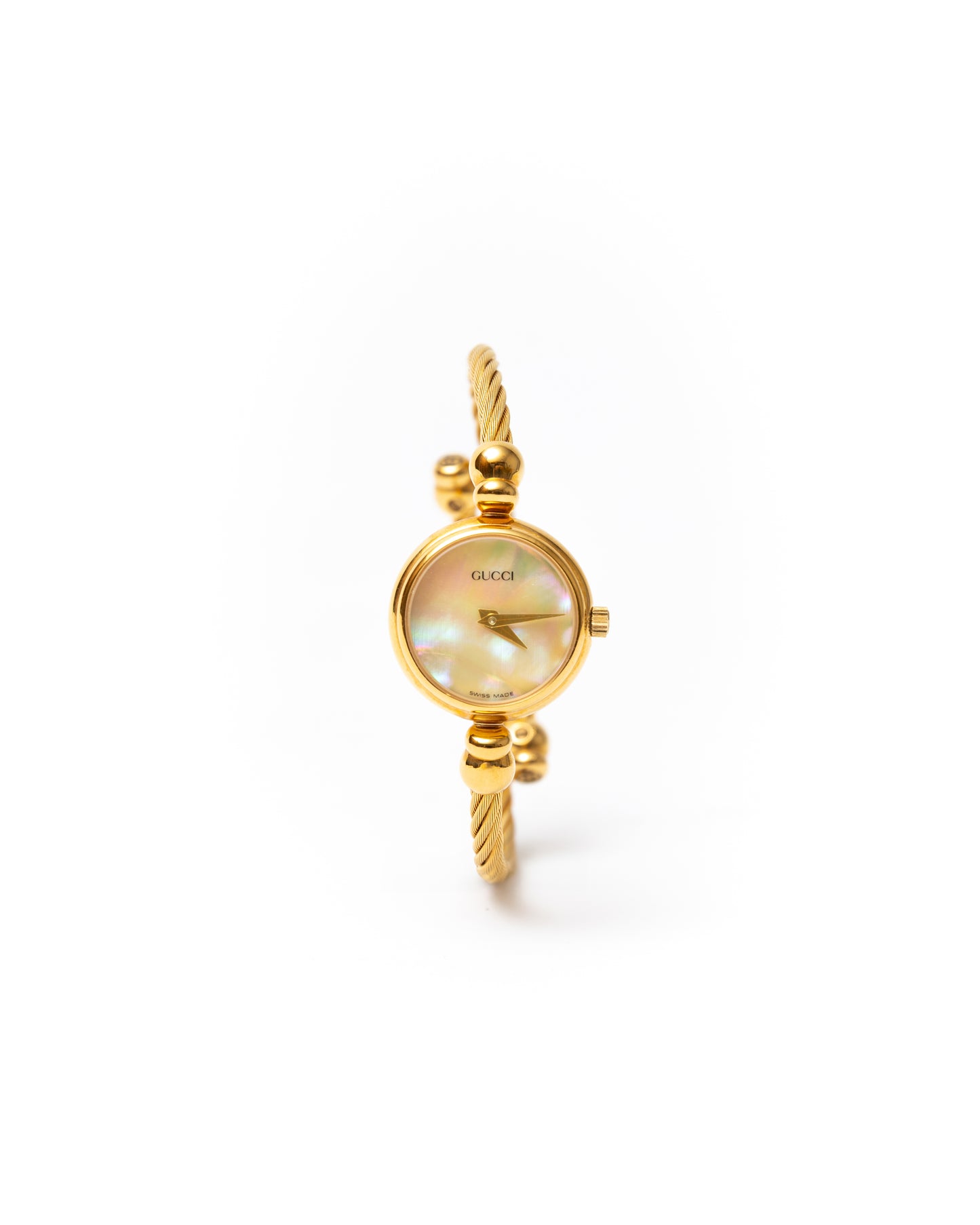 Gucci 2700 Gold Pearl Watch with Box
