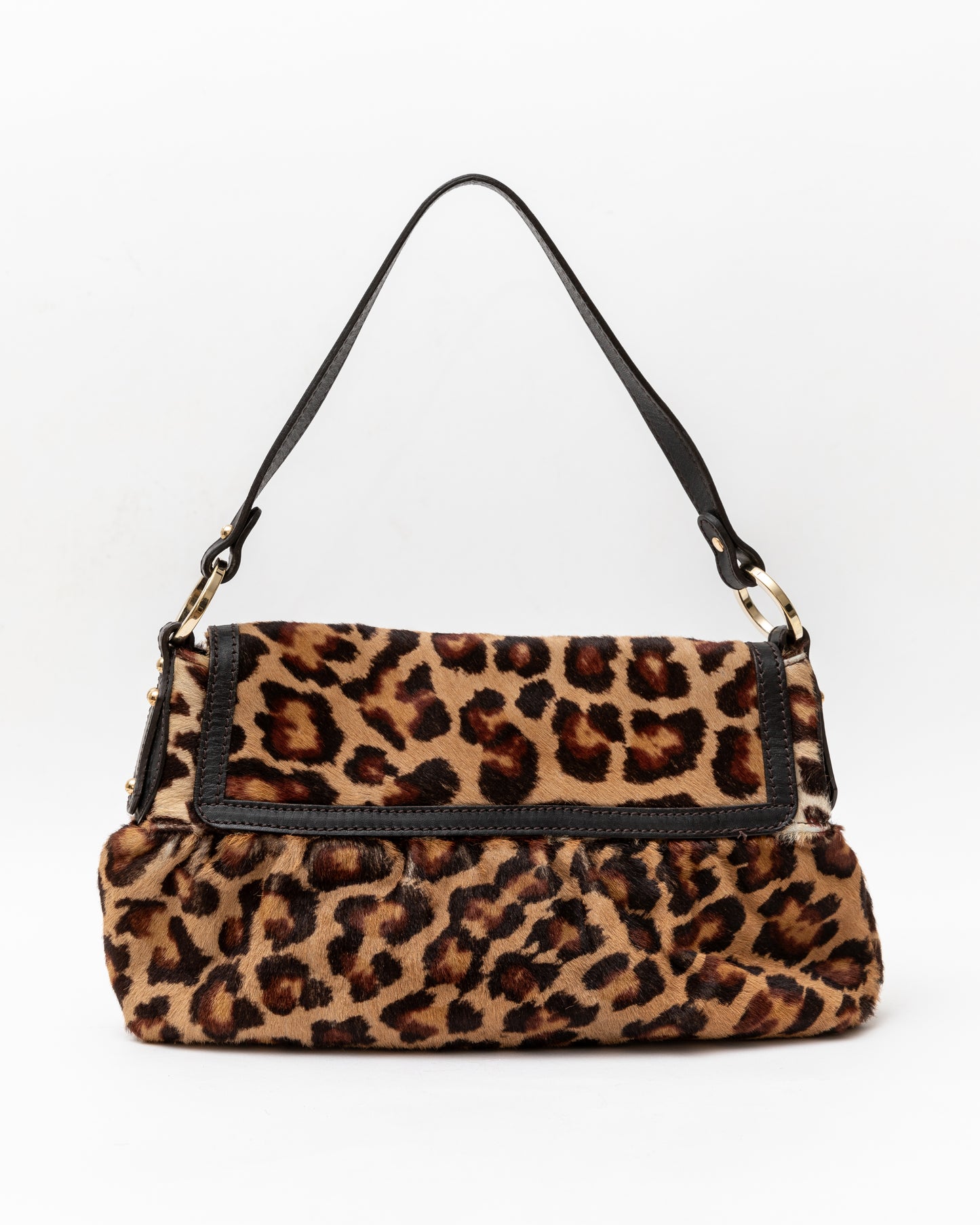 Fendi Leopard Ponyhair Shoulder Bag