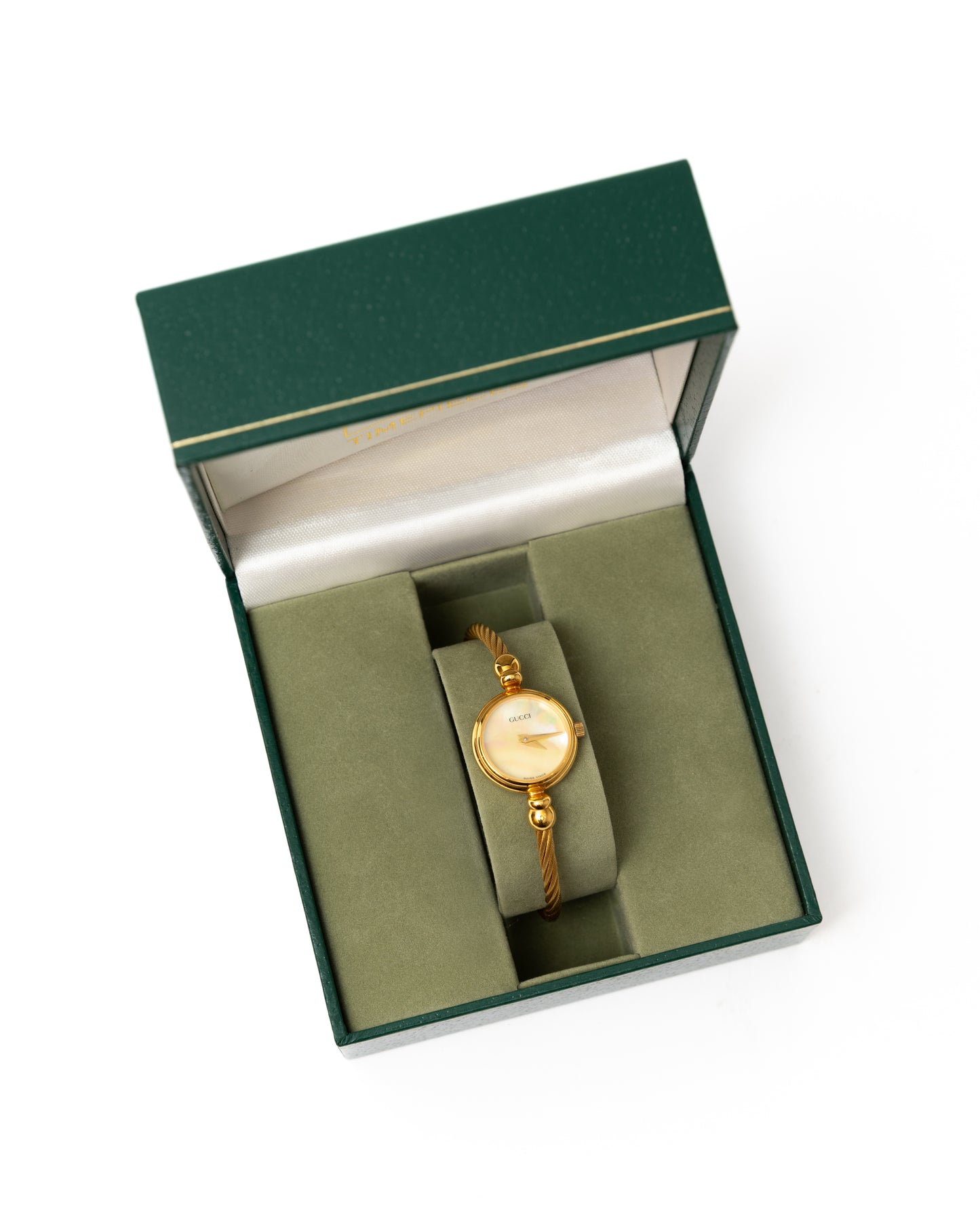 Gucci 2700 Gold Pearl Watch with Box