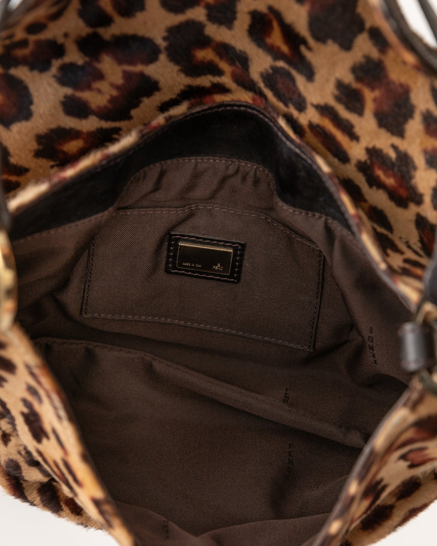 Fendi Leopard Ponyhair Shoulder Bag