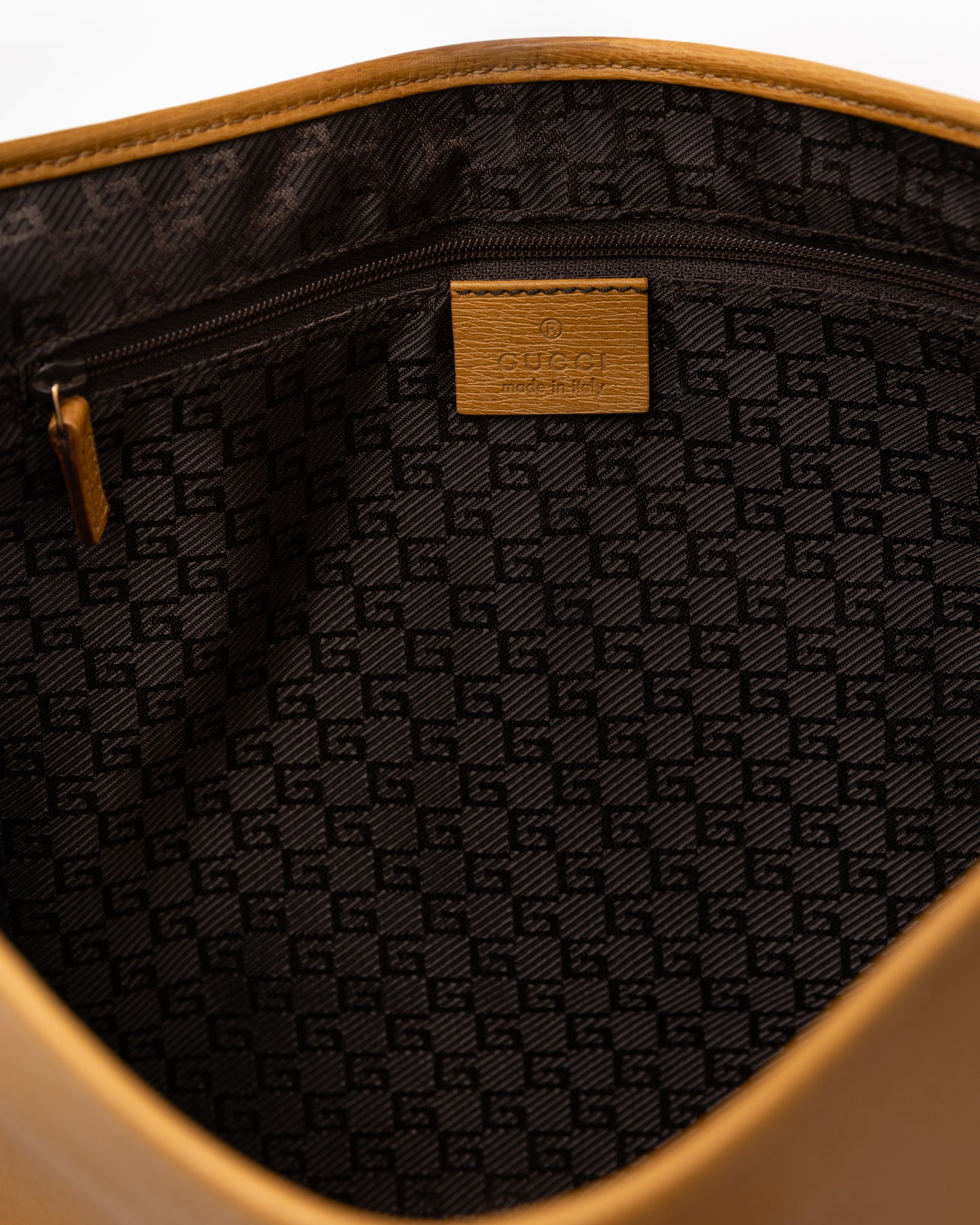 Gucci Bamboo Tan Leather Jackie Bag