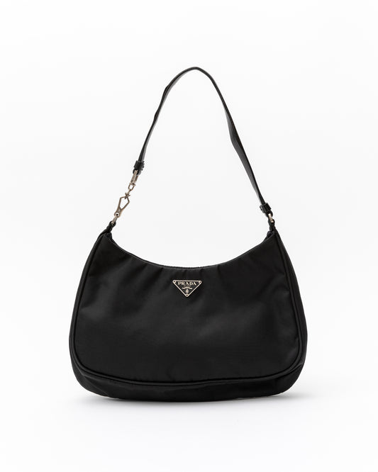 Prada Nylon Cleo Shoulder Bag