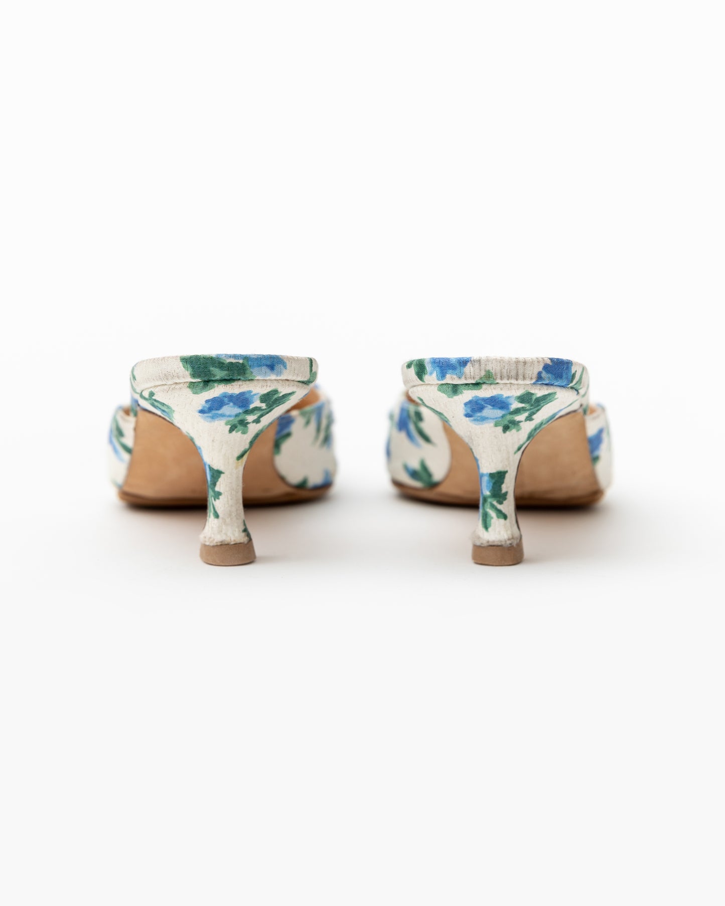 Manolo Blahnik Floral Mules (37.5)