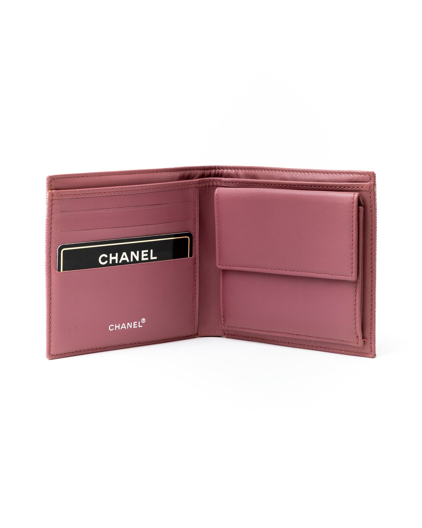 Chanel CC Logo Pink Wallet
