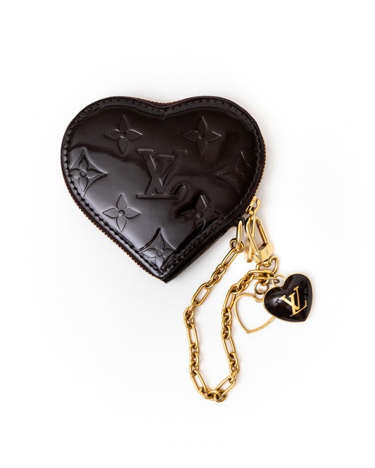 Louis Vuitton Vernis Heart Coin Purse