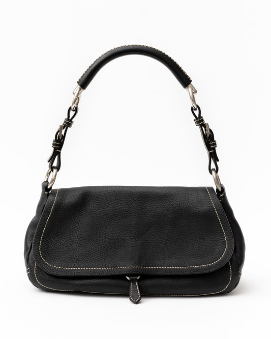 Prada Leather Buckle Bag