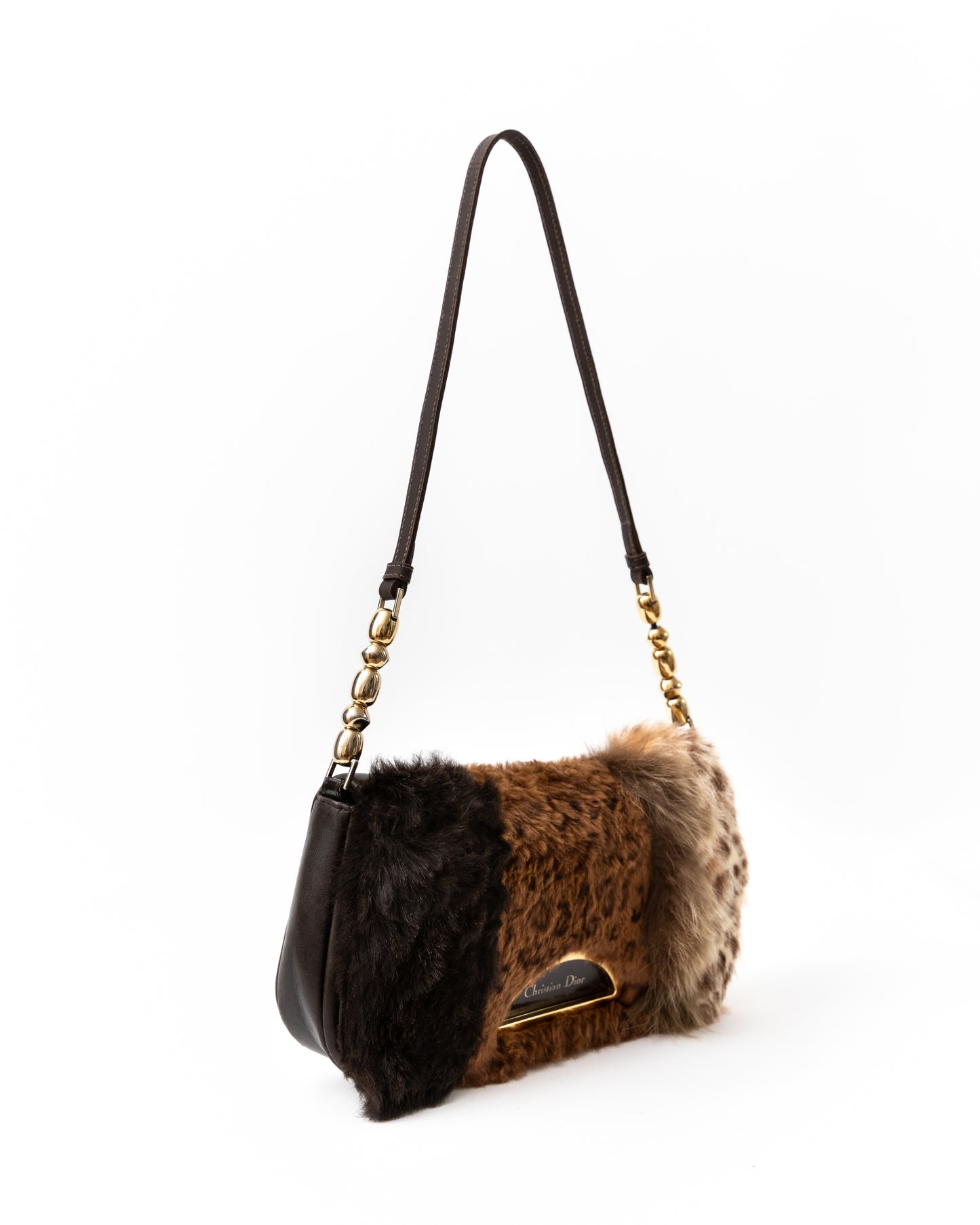 RARE Christian Dior Fur Malice Shoulder Bag