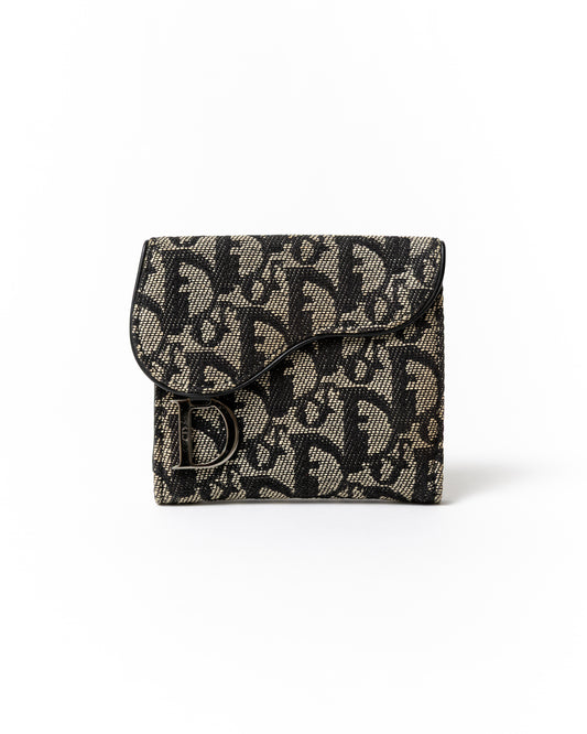 Christian Dior Trotter Saddle Tri-fold Wallet