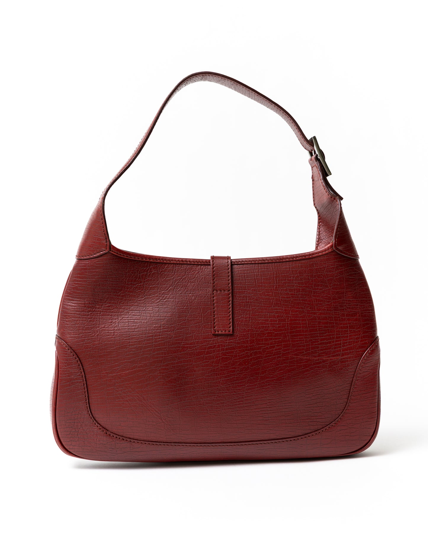 Gucci Leather Jackie Bag in Dark Red/Marroon