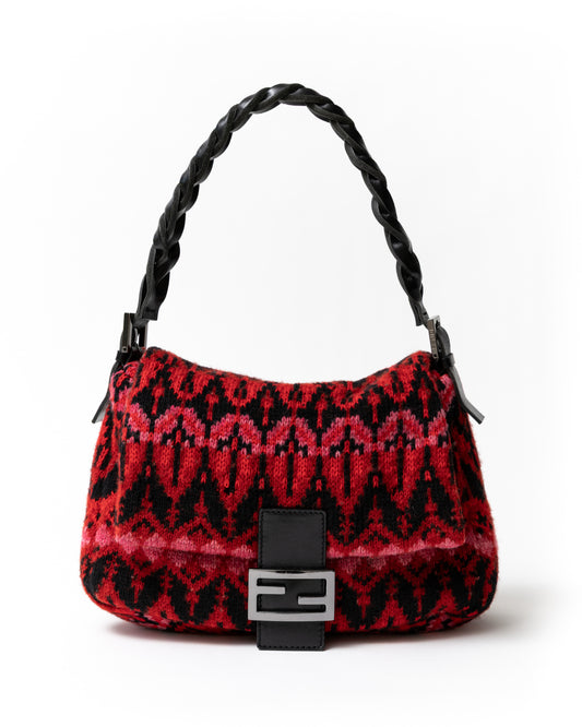 Fendi Woven Knit Mama Baguette in Multicolor
