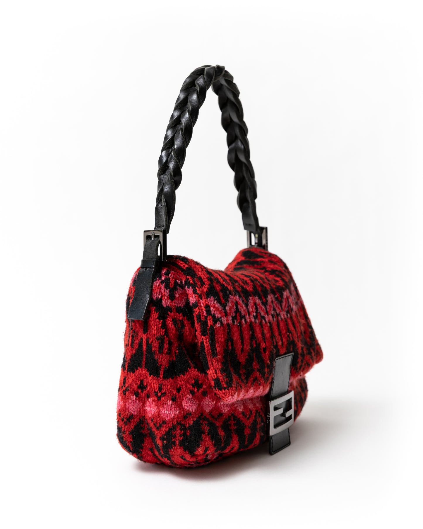 Fendi Woven Knit Mama Baguette in Multicolor