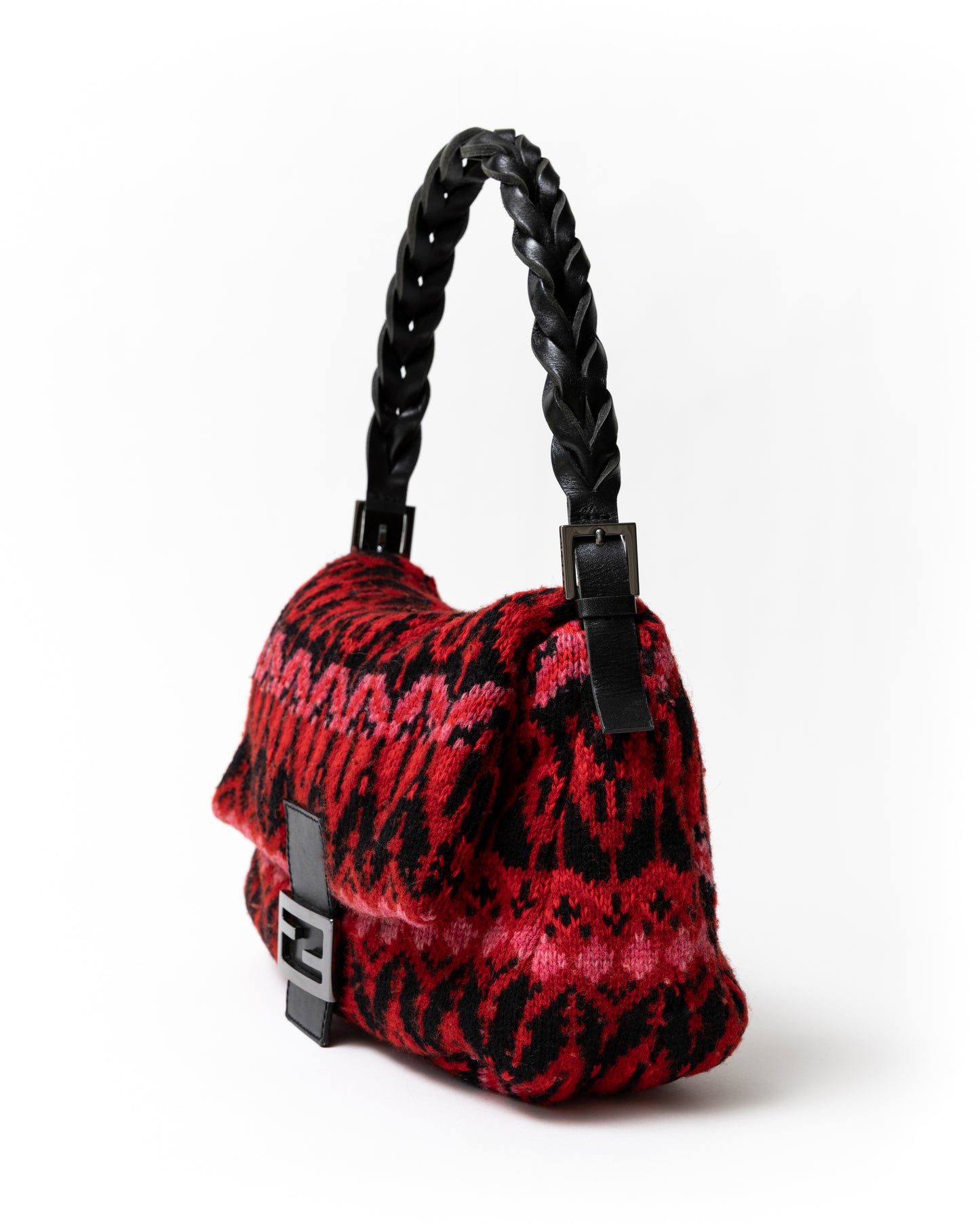 Fendi Woven Knit Mama Baguette in Multicolor