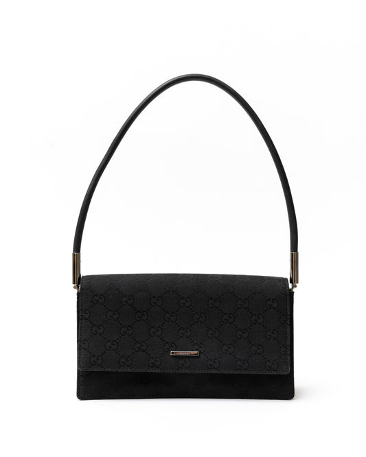 Gucci Black Monogram Pochette