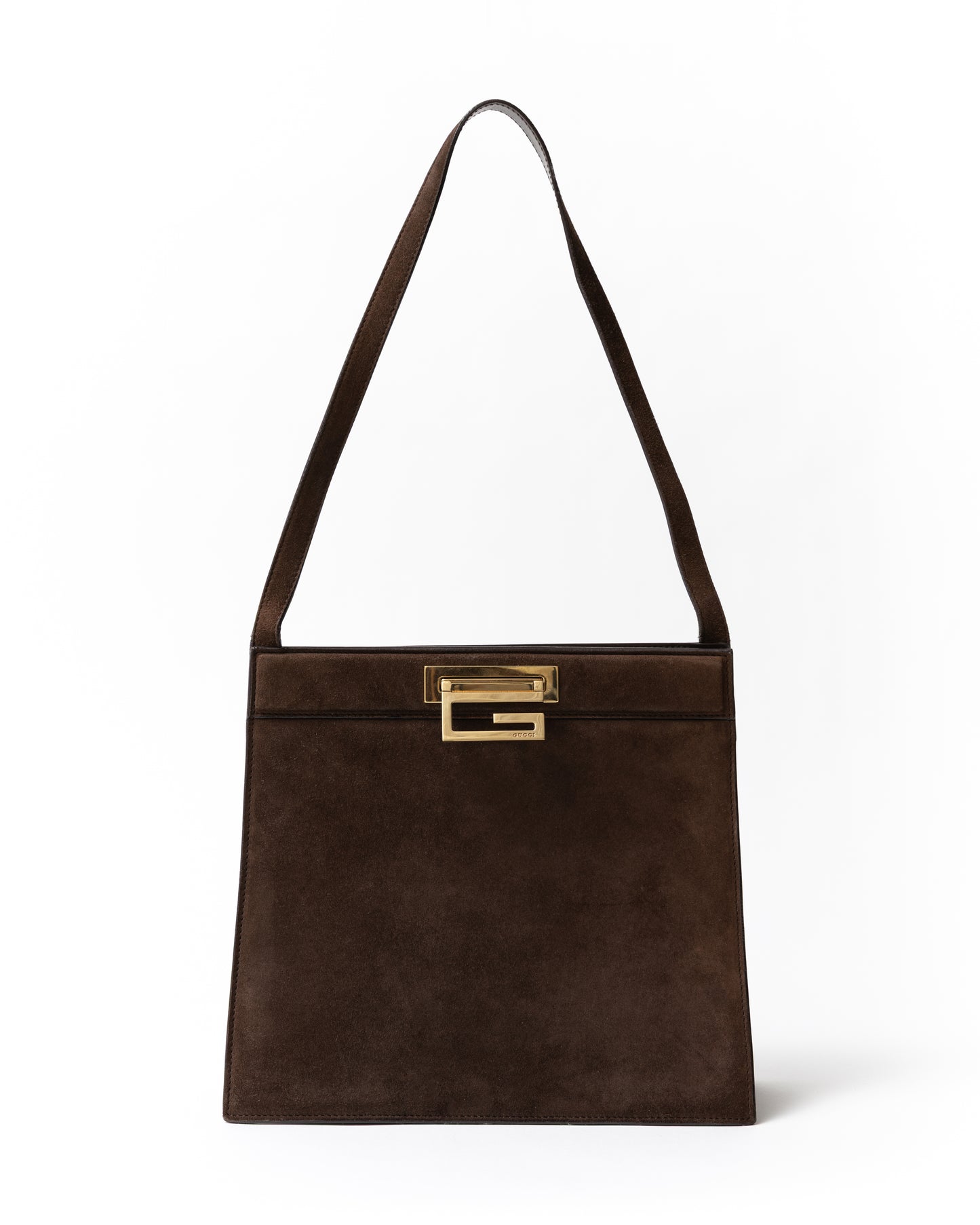 Gucci Brown Suede Shoulder Bag